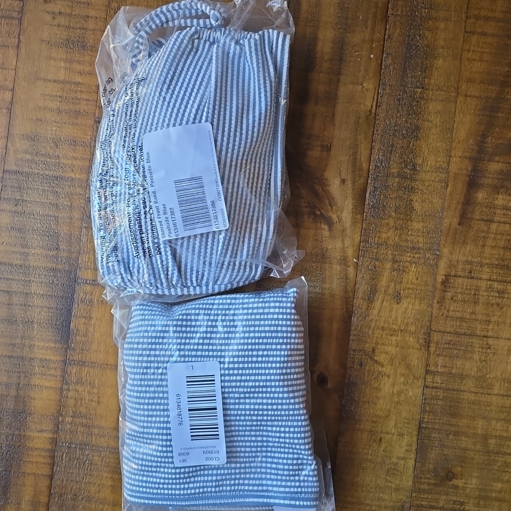 LOFT Blue and White Striped Bikini Size Large ⭐️NWT⭐️ - Picture 4 of 4